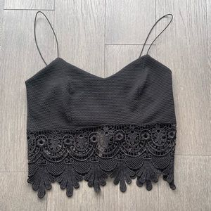 The Vintage Shop Lace Accent Top